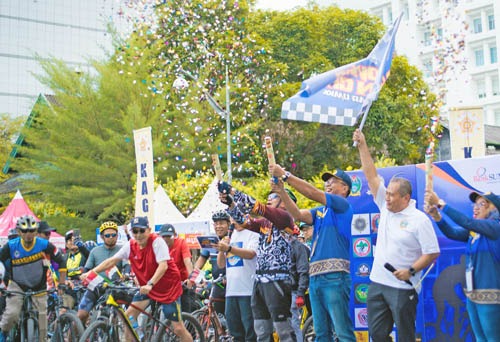 Kagama Gowes Fun City Dan Bazar UMKM Di Medan Meriah