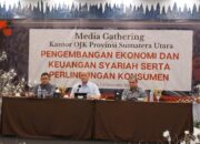 Deputi Direktur Pengawasan Lembaga Jasa Keuangan 2, Kantor OJK Provinsi Sumatera Utara, Anton Purba dalam acara media gathering yang dilaksanakan di Berastagi, Kabupaten Karo, Sumatera Utara, Kamis (7/12/2023).