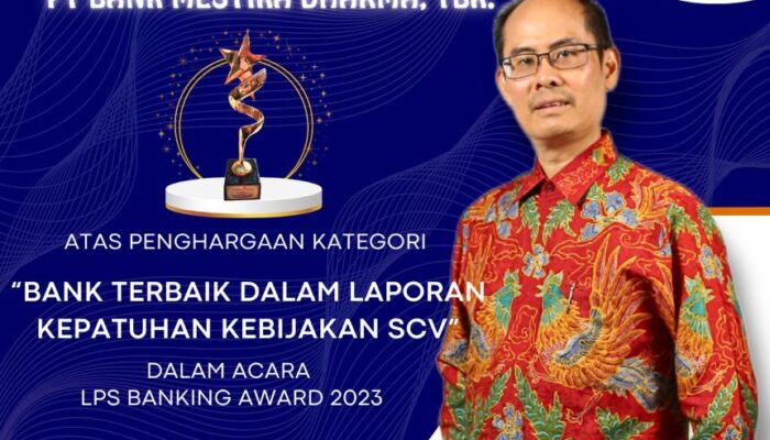 Bank Mestika Raih Penghargaan Dari Lembaga Penjamin Simpanan