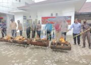 Kejari Agara Musnahkan BB Sabu Dan Ganja