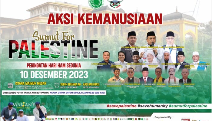 Minggu, Warga Medan Gelar Aksi Kemanusiaan Sumut For Palestine