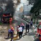 Bus Nice Trans Hangus Terbakar Di P.Siantar
