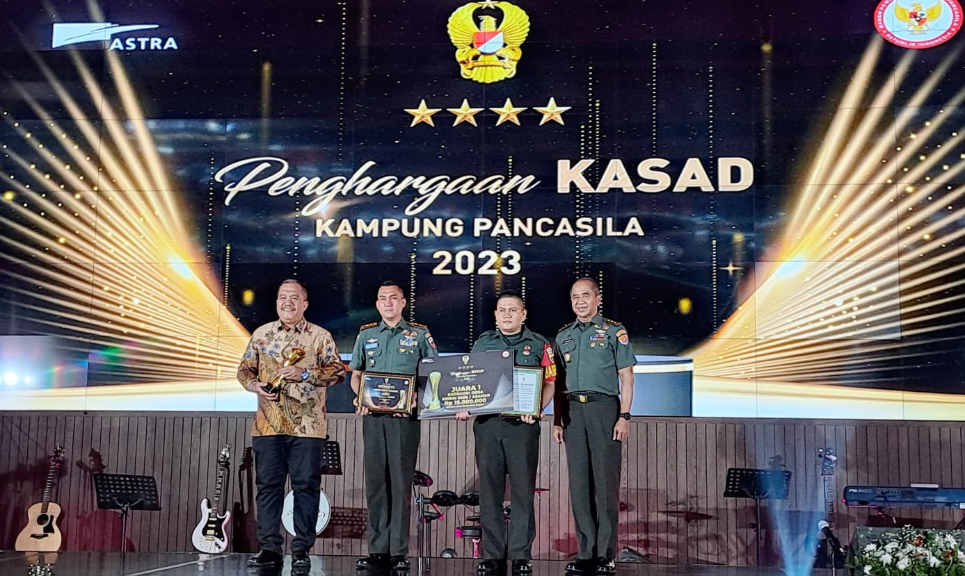 Kampung Pancasila 2023, Wabup Asahan Terima Penghargaan Kasad