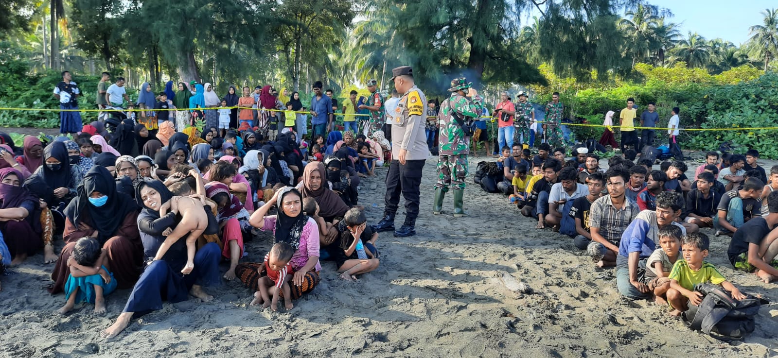 180 Pendatang Ilegal Rohingya Kembali Berlabuh Di Pidie, Kamp Minaraya Penuh