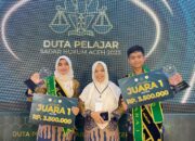 Dua Siswa Sabang Jadi Duta Pelajar Sadar Hukum Aceh 2023