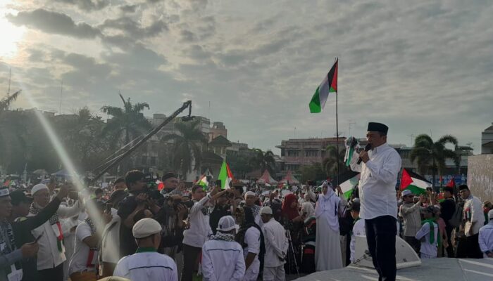 Aksi Kemanusiaan Sumut For Palestine Di Istana Maimun