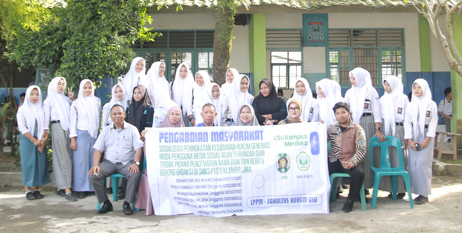 Antisipasi Pelajar Terjerat UU ITE, FH USU Lakukan Pengabdian Masyarakat