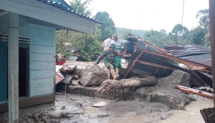 Banjir Bandang Terjang Tapanuli Utara, 7 Rumah Warga Rusak