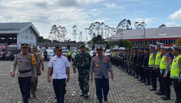Siap Amankan Nataru, Polres Simalungun Apel Gelar Pasukan Ops Lilin Toba 2023