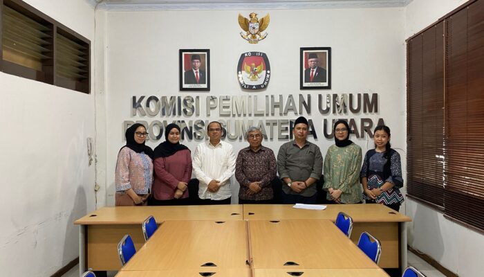 Terima Audiensi KI Sumut, KPU Sumut Komit Jaga Keterbukaan Informasi Tahapan Pemilu 2024