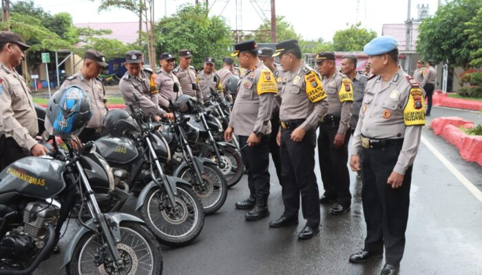 Ops Lilin Toba, Polres Batu Bara Cek Kelengkapan Ranmor Dinas