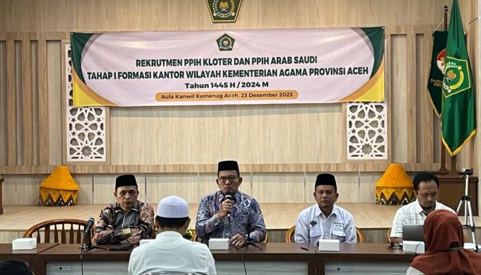 56 Calon Petugas Haji 2024 Ikut Tes CAT Tahap I Di Kanwil Kemenag Aceh