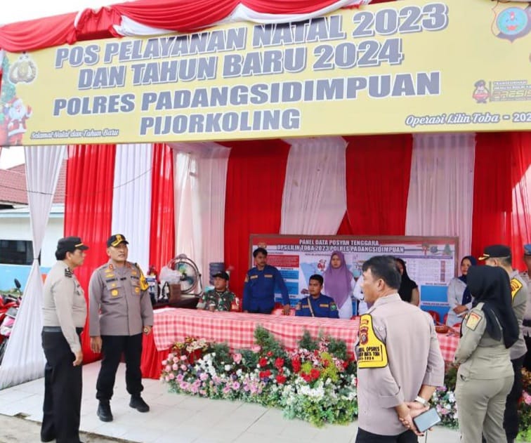 Amankan Nataru Di Sidimpuan, AKBP Dudung Tinjau 5 Pos PAM