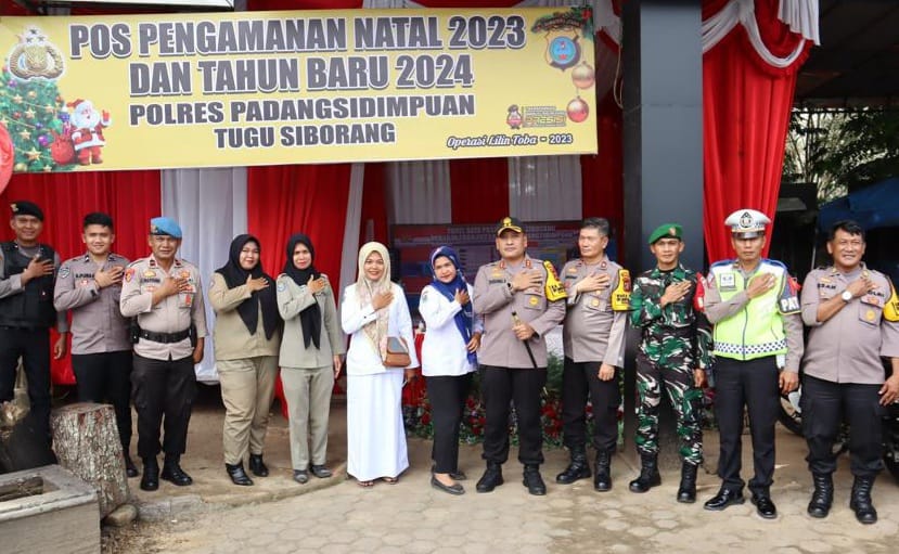 Amankan Nataru Di Sidimpuan, AKBP Dudung Tinjau 5 Pos PAM