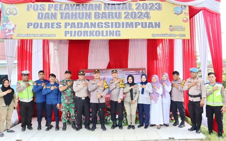 Amankan Nataru Di Sidimpuan, AKBP Dudung Tinjau 5 Pos PAM
