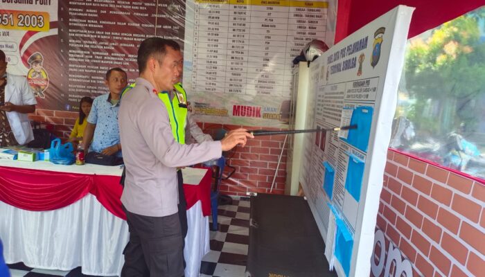 Kapolres Sibolga Cek Kesiapan Pos Pam, Pos Yan Dan Pos Terpadu