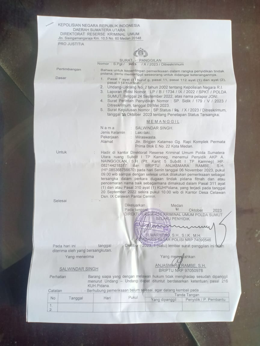Korban Pencurian Jadi Tersangka Pencemaran Nama Baik