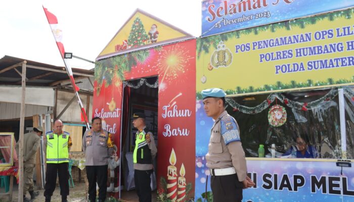 Kapolres Humbahas Monitor Pospam Lilin Toba