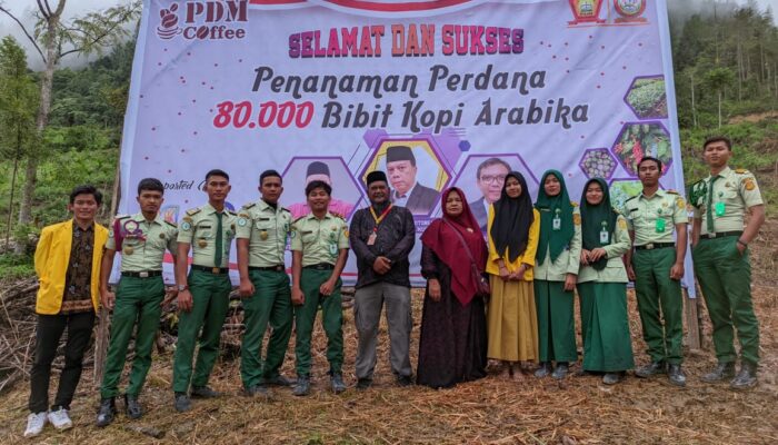 Mahasiswa Polbangtan Kementan Tanam 80 Ribu Bibit Kopi Di Sipirok