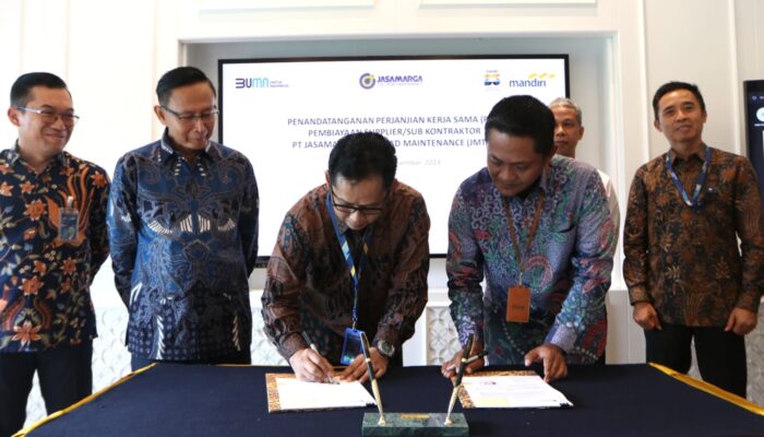 Kebut Pembangunan Infrastruktur, Bank Mandiri Salurkan Kredit kepada Supplier/Subkontraktor JMTM Rp 100 Miliar