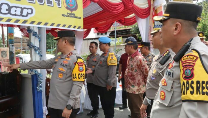 Kapoldasu Bersama Kapolres Cek Pospam Di P. Siantar