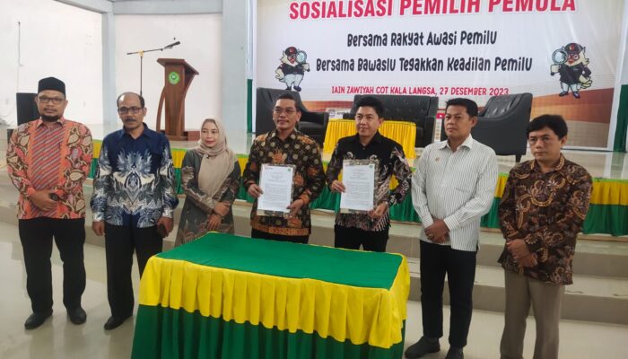 Panwaslih Aceh Gelar Sosialisasi Pemilih Pemula Di IAIN Langsa