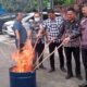 BNNK Binjai Musnahkan 65,35 Gram Ganja
