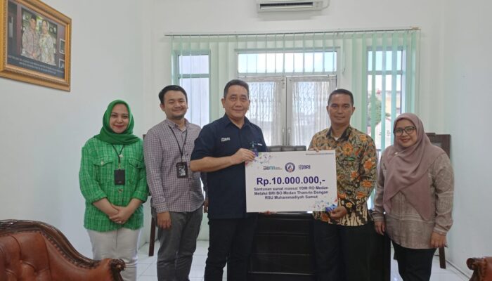 BRI BO Medan Thamrin Berikan Bantuan Khitanan Massal Kepada RSU Muhammadiyah