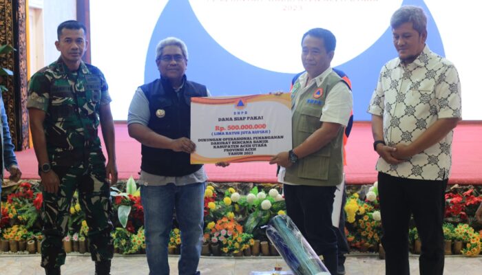 Bahas Penanganan Banjir, Pj Bupati Aceh Utara Gelar Rakor Dengan BNPB