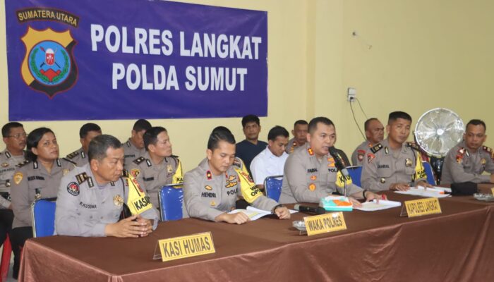 Polres Langkat Ungkap Kasus Menonjol Sepanjang 2023