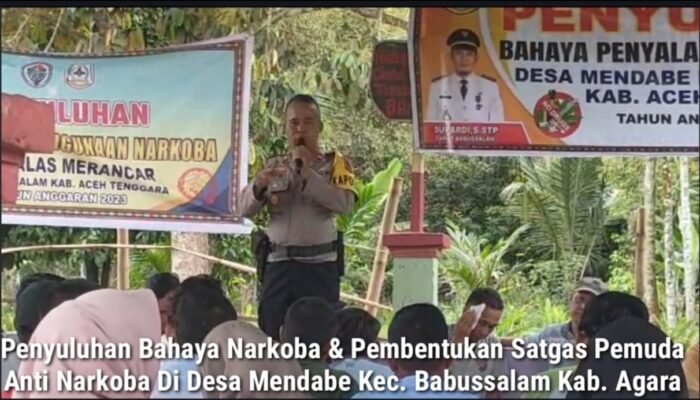 Polsek Babussalam Sosialisasi Bahaya Narkoba