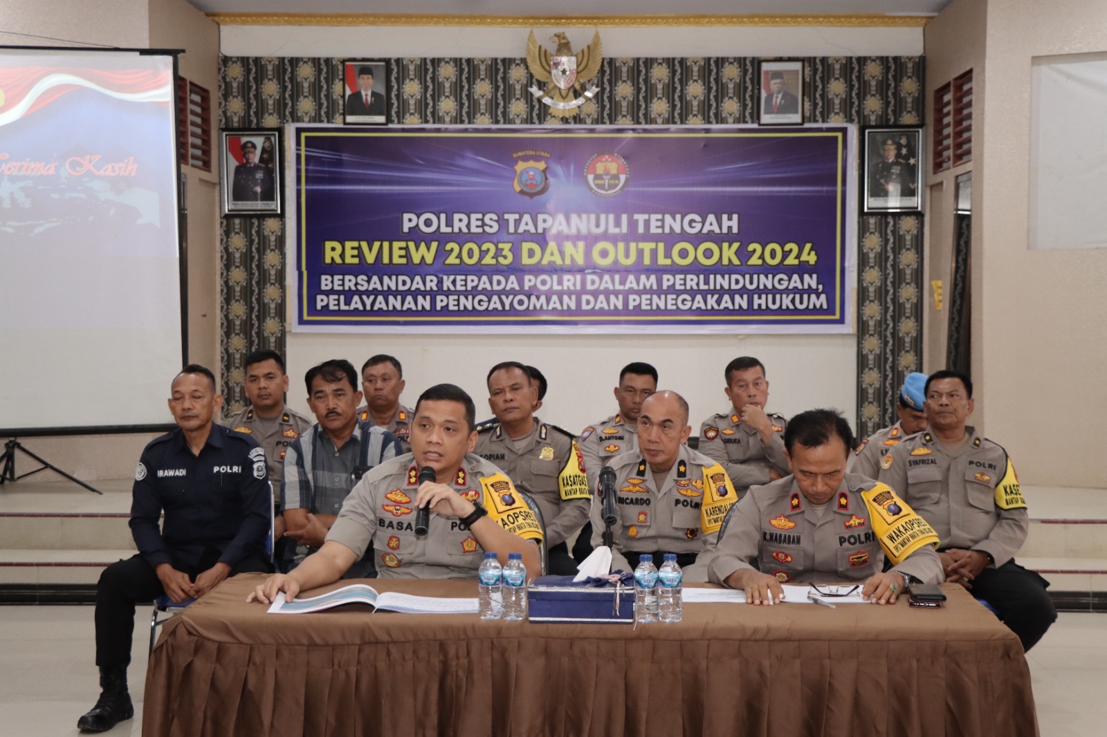 Kasus Pidana Ditangani Polres Tapteng Tahun 2023 Menurun 3,78 Persen
