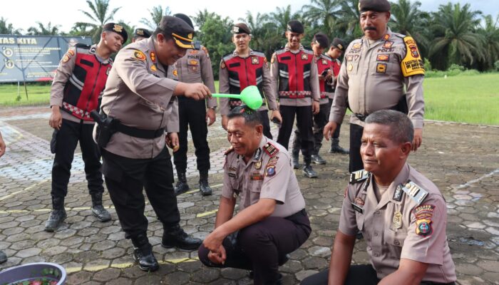 Polres Palas Gelar Upacara Kenaikan Pangkat