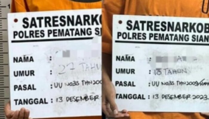 Polres P. Siantar Ringkus Pengedar Sabu Dan Miliki Ganja