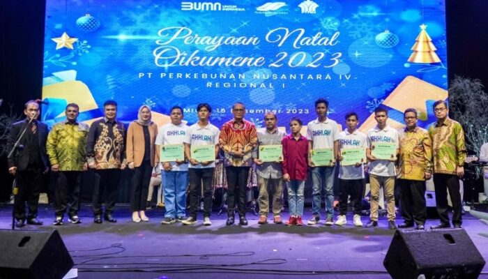 PT Perkebunan Nusantara IV Regional I Rayakan Natal Oikumene 2023
