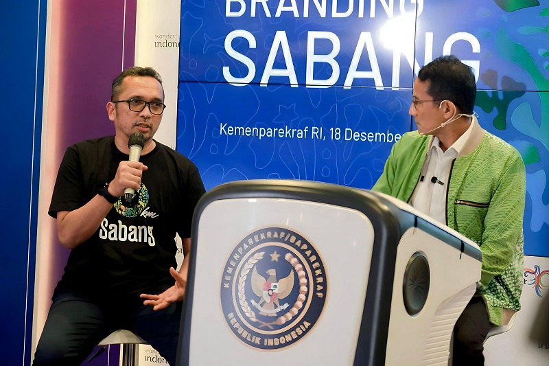 Menparekraf Sandiaga Uno Luncurkan Branding Pariwisata Sabang Menparekraf Sandiaga Uno Luncurkan Branding Pariwisata Sabang