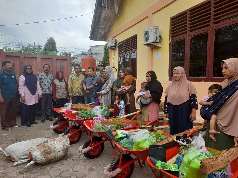 Wujudkan Pangan Sehat, PKK Bantu Bibit Sayur Siap Tanam Wujudkan Pangan Sehat, PKK Bantu Bibit Sayur Siap Tanam