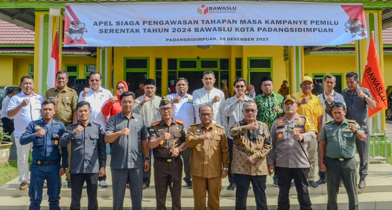 Apel Siaga Pengawasan Tahapan Kampanye Pemilu 2024 Di Padangsidimpuan Apel Siaga Pengawasan Tahapan Kampanye Pemilu 2024 Di Padangsidimpuan