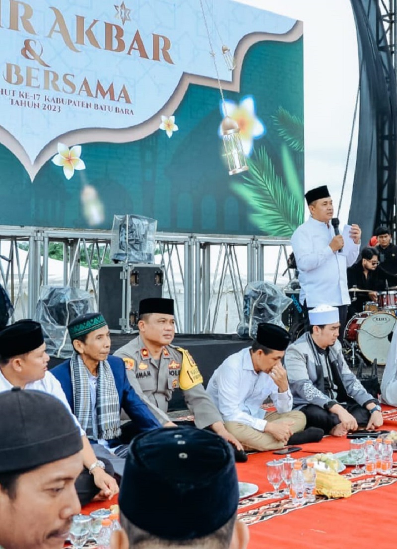 HUT Ke-17 Batubara, Ustadz Solmed Isi Tausiah Di Dzikir Akbar
