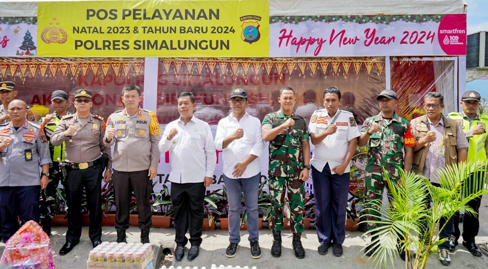 Bupati, Kapolres Bersama Forkopimda Simalungun Tinjau Pos Pam Nataru