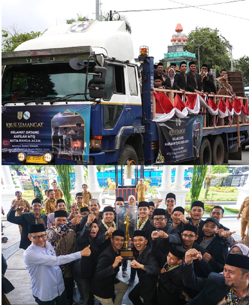Kepulangan Kafilah Banda Aceh Disambut Suka Cita Kepulangan Kafilah Banda Aceh Disambut Suka Cita
