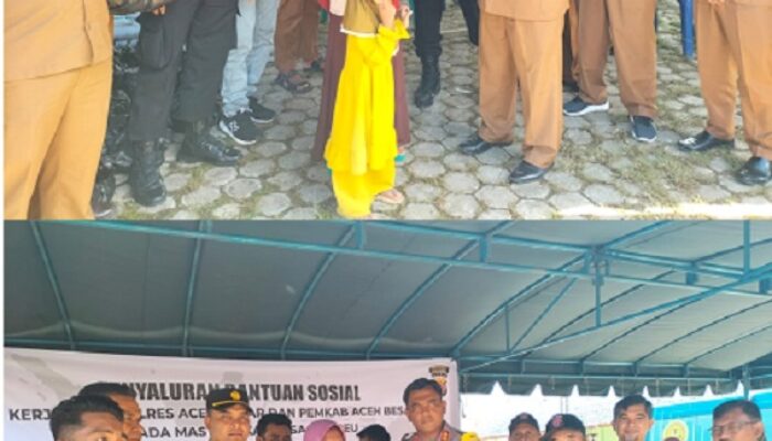 Pemkab Dan Polres Aceh Besar Bantu Warga Meureu Indrapuri