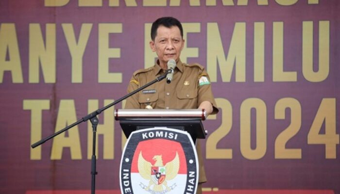 Penjabat Gubernur Dan Forkopimda Hadiri Deklarasi Kampanye Damai