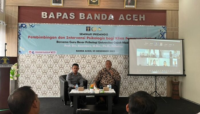 Dalami Motif Kejahatan, PK Bapas Banda Aceh Ikuti Seminar Bersama Prof. Koentjoro