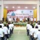 Wabup Madina Atika Azmi Utammi Nasution pasa acara sosialisasi netralitas ASN di lingkungan Pemkab Madina di Panyabungan, Rabu (6/12). Antara lain, hadir Ketua DPRD Madina H Erwin Efendi Lubis, SH dan Ketua TP PKK Madina Eli Mahrani Lubis. Waspada/Ist