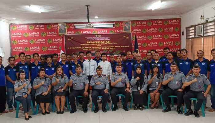 83 WBP Lapas Klas IIB Tebingtinggi Terima Remisi Natal Dan Tahun Baru