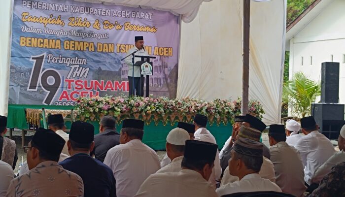 Peringati 19 Tahun Tsunami, Pemkab Aceh Barat Gelar Zikir Bersama