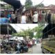 Satpol PP Pemko Pematangsiantar membongkar dua unit kios liar di Jl. Bah Bolon, Kel. Sigulanggulang, Kec. Siantar Utara, Kamis (7/12).(Waspada-Ist).