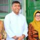 Wali Kota Susanti Dewayani (tiga kanan) menghadiri undangan Open House syukuran Hari Natal 2023 dari Danrem 022/PT Kolonel Inf Agustatius Sitepu (tiga kiri) di rumah dinas Danrem 022/PT, Jl. Kartini, Kota Pematangsiantar, Selasa (26/12).(Waspada-Ist).