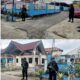 Tampak personel Brimob Kompi 2 Batalyon B Pelopor Aramiyah, Satuan Brimob Polda Aceh, saat mengamankan rumah ibadah Gereja HKBP, di Gampong Jawa, Kecamatan Langsa Kota, Kamis (7/12). Waspada/Rapian.